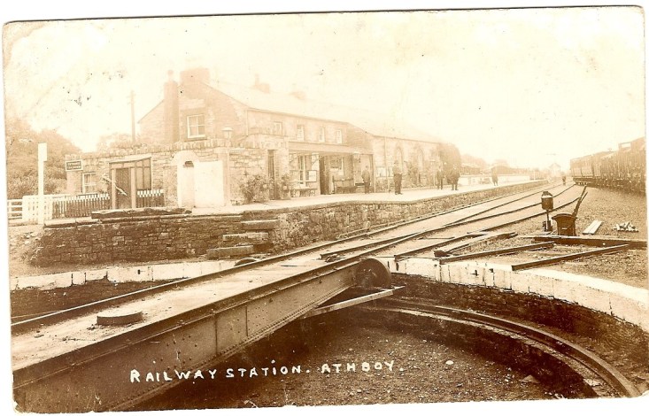 In the foreground is the "turntable" which was used to reverse the direction of travel of the steam engine at this , a terminus station. Credit: Phyllis O'Connor